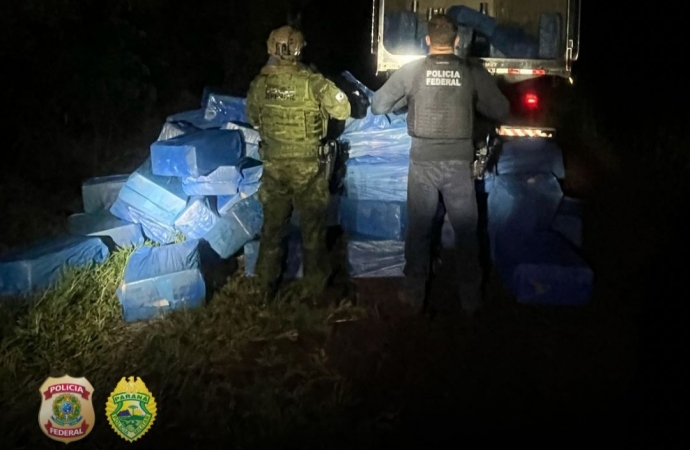 PF e PM localizam depósitos de cigarros contrabandeados em Itaipulândia/PR