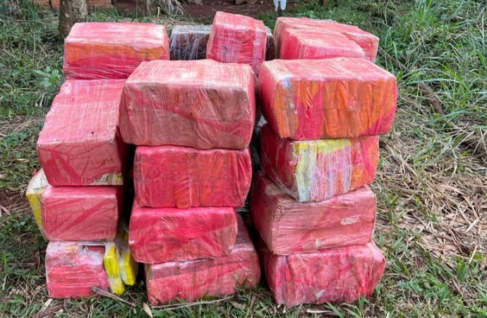 PF e Polícia Civil apreendem mais de 600kg de maconha em Santa Helena