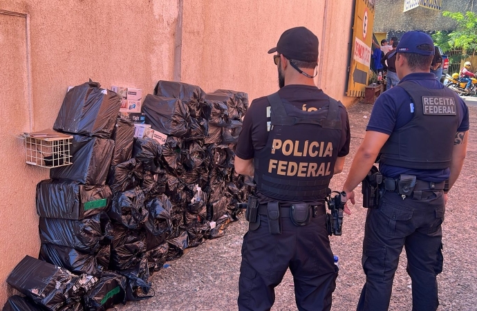 PF e RFB realizam operação de repressão ao contrabando e descaminho em Foz do Iguaçu