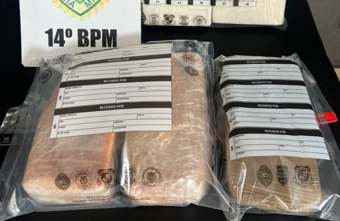 PM apreende mais de 9kg de drogas na zonas rural de São Miguel do Iguaçu
