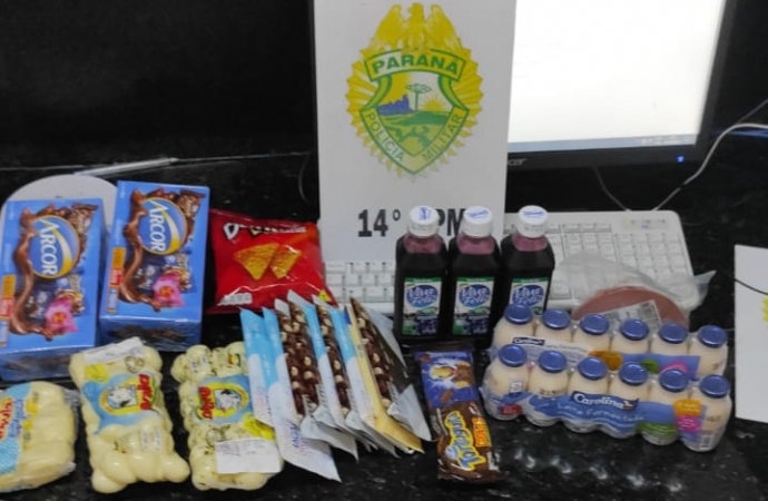 PM apreende menores por tentativa de furto em Supermercado de Medianeira