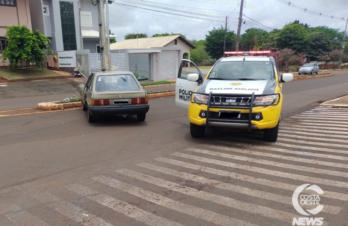 PM de Missal prende condutor embriagado após acidente de trânsito