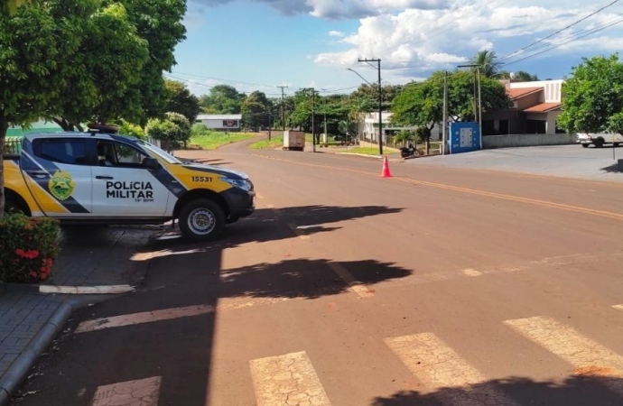 PM emite 23 notificações durante blitz em São Roque distrito de Santa Helena