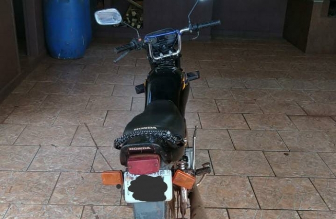PM recupera moto em São Miguel do Iguaçu
