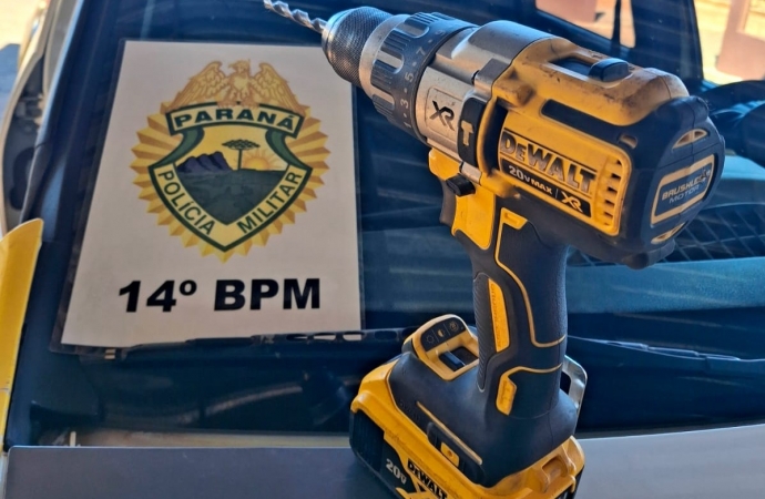 PMPR prende suspeito de furto na BR-277 com parafusadeira elétrica