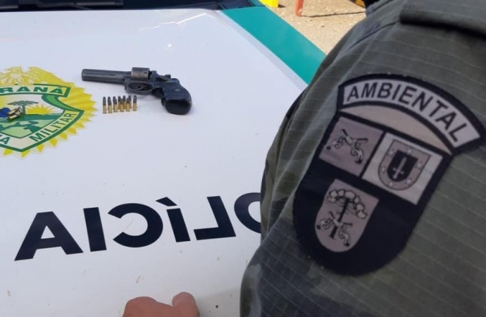 Polícia Ambiental prende homem por porte ilegal de arma de fogo em São Miguel do Iguaçu