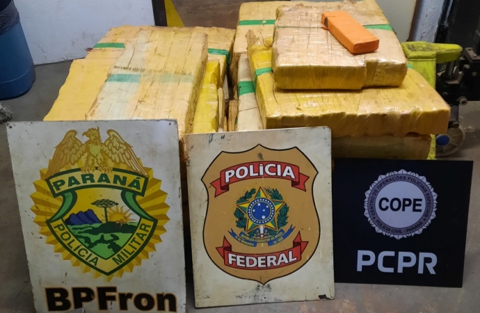 Polícia apreende 300 kg de maconha no interior de Santa Helena e detém uma pessoa