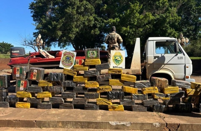 Polícia apreende mais uma tonelada de droga em Santa Helena