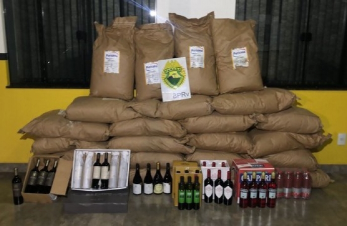 Polícia apreende van com 575 kg de leite em pó de origem argentina, no Paraná