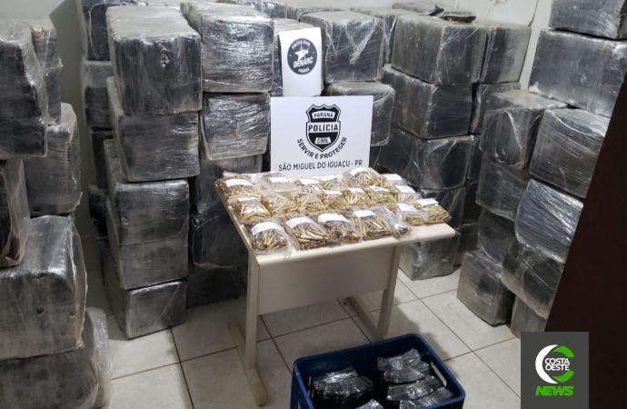 Polícia Civil apreende 2 toneladas de maconha e milhares de munições do crime organizado em São Miguel