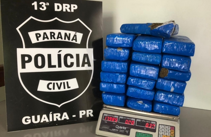 Polícia Civil apreende adolescente com maconha em Guaíra