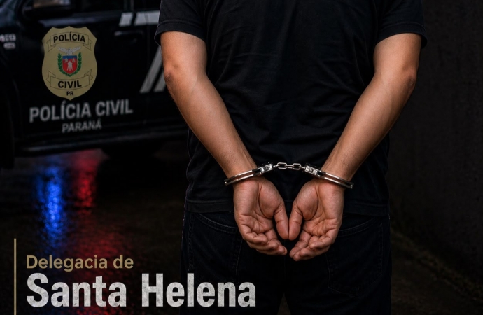 Polícia Civil cumpre mandado de prisão e mandados de busca em operação conjunta em Santa Helena