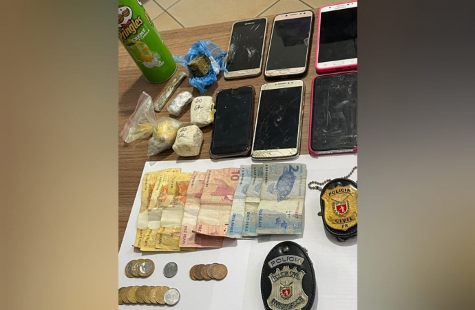 Polícia Civil de Santa Terezinha de Itaipu prende em flagrante suspeito de tráfico de drogas