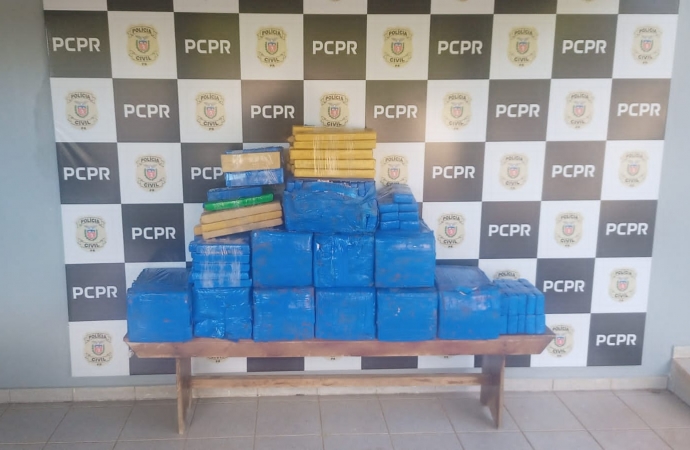 Polícia Civil prende mais de 250kg de maconha em Guaíra