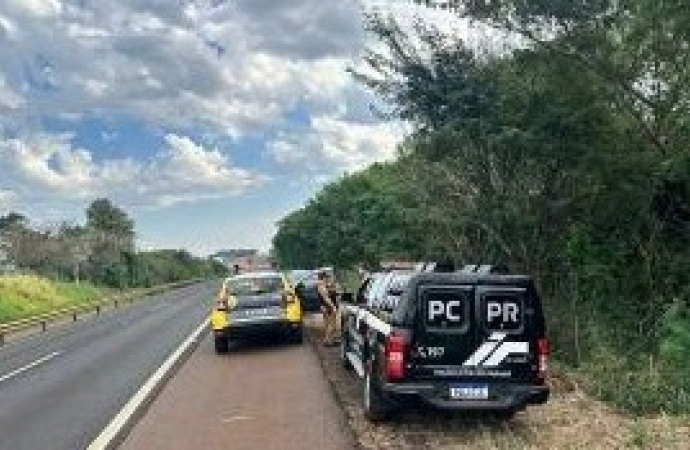 Polícia Civil recupera carro roubado na BR-277, em São Miguel do Iguaçu