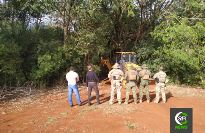 Polícia destrói portos clandestinos entre Guaíra e Santa Helena