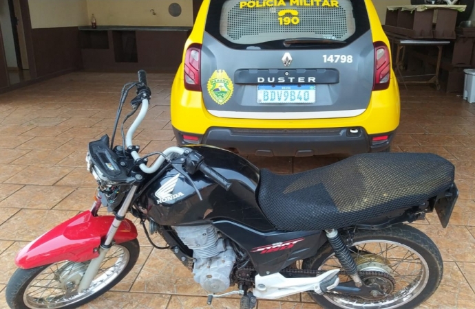 Polícia militar apreende duas motos irregulares de São Miguel do Iguaçu