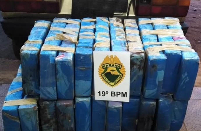 Polícia Militar apreende mais de 200 kg de maconha em Guaíra