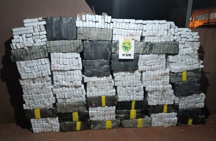 Polícia Militar apreende mais de 700 kg de maconha em Foz do Iguaçu