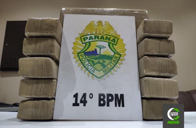 Polícia Militar apreende menor com mais de 8kg de maconha