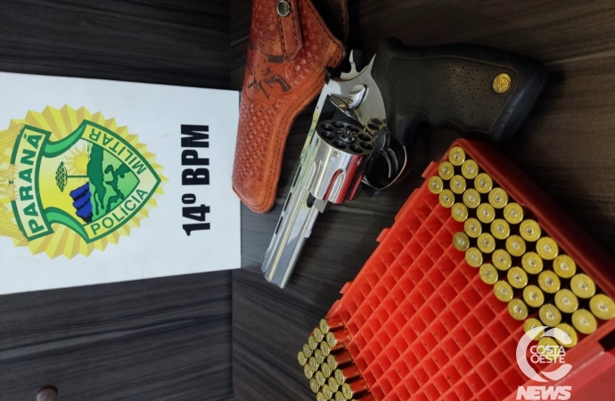 Polícia Militar apreende revólver 357 e munições em São Miguel do Iguaçu