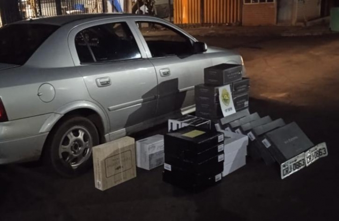Polícia Militar apreende veículo com contrabando em Santa Terezinha de Itaipu