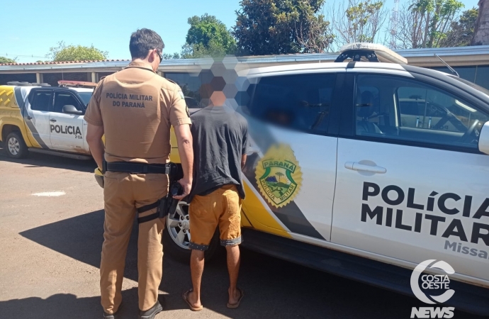 Polícia Militar cumpre mandado de prisão em Portão do Ocoi, em Missal