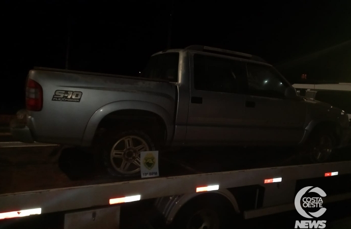 Polícia Militar de Entre Rios do Oeste recupera camionete roubada