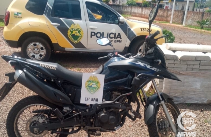 Polícia Militar de Medianeira recupera motocicleta furtada