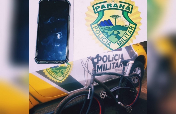 Polícia Militar de Missal apreende adolescente e recupera objetos furtados em Santa Helena