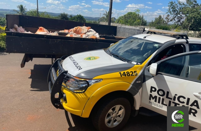 Polícia Militar de Missal apreende camionete com cigarros e prende motorista