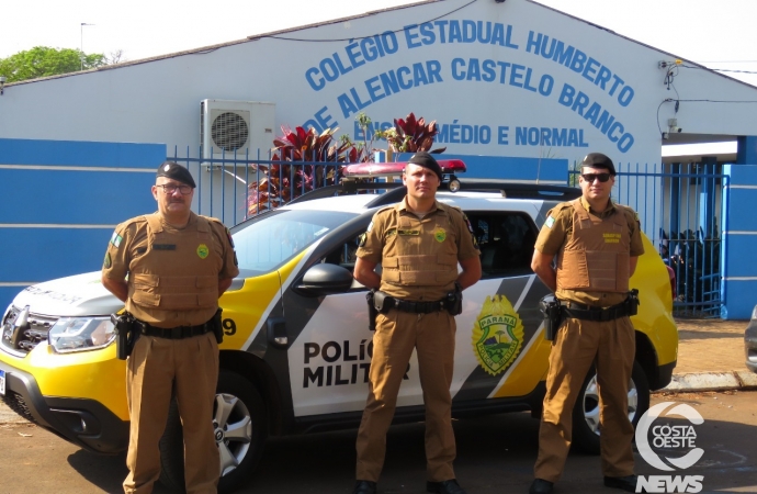 Polícia Militar de Santa Helena intensifica fiscalização em torno de escolas