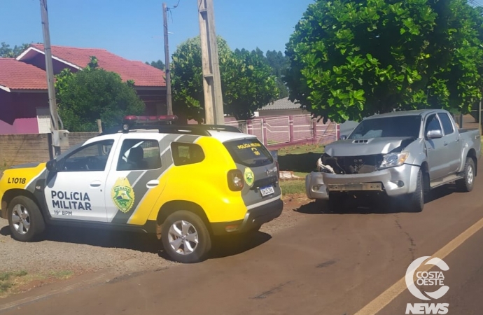 Polícia Militar de Santa Helena recupera Hilux furtada em São Paulo