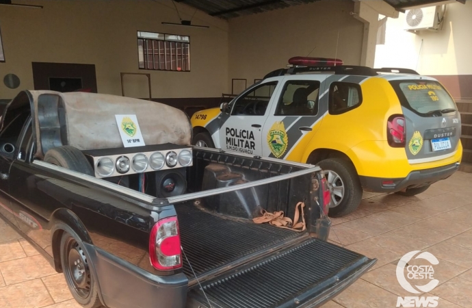 Polícia Militar de São Miguel do Iguaçu apreende veículo em desacordo com a legislação