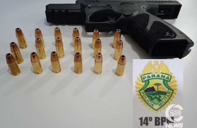 Polícia Militar detém indivíduo com pistola em São Miguel do Iguaçu