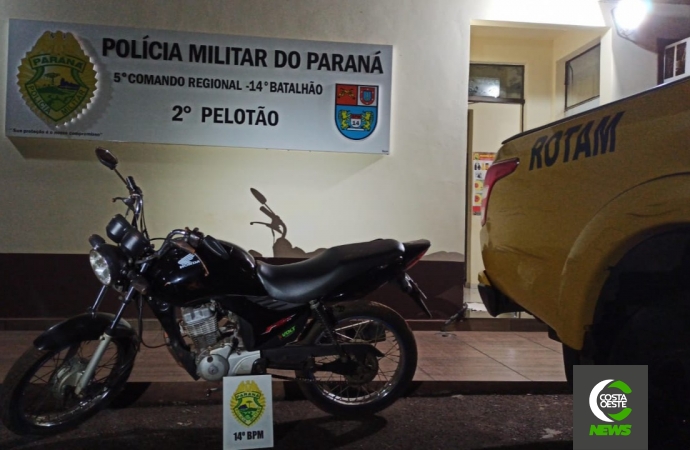 Polícia Militar é acionada para atender roubo em São Miguel e recupera motocicleta