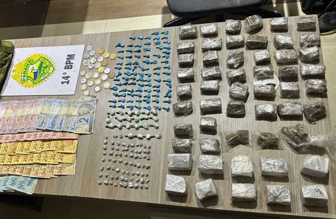 Polícia Militar prende dois por tráfico de drogas e um por homicídio em Medianeira