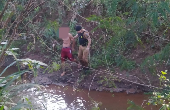 Polícia Militar prende homem com mandado de prisão em aberto, em São Miguel do Iguaçu