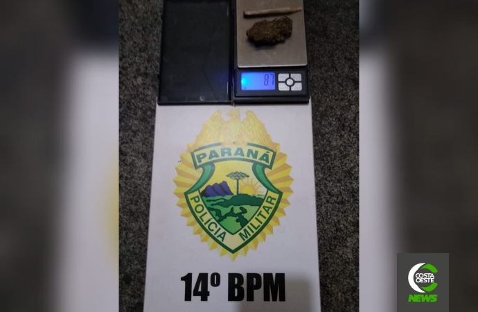 Polícia Militar detém homem com porção de maconha em São Miguel do Iguaçu