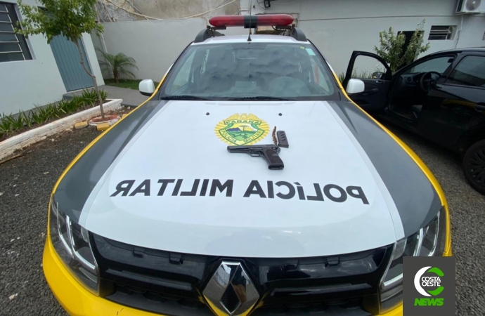 Polícia Militar prende homem por porte ilegal de arma de fogo em São Miguel do Iguaçu