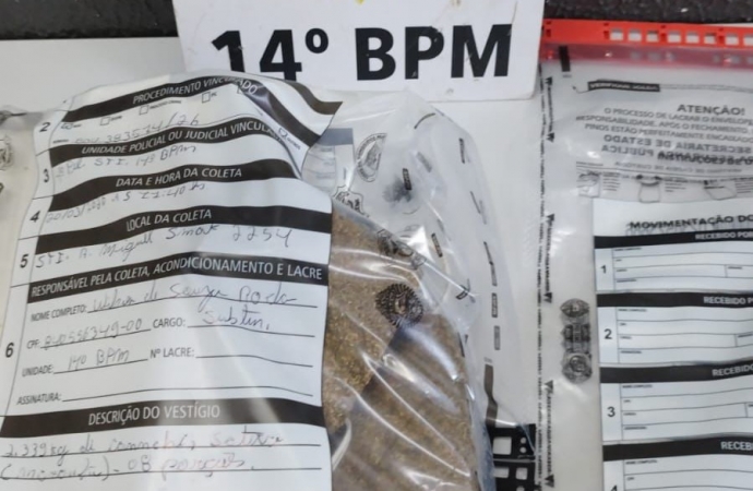 Polícia Militar prende homem por tráfico de drogas em Santa Terezinha de Itaipu