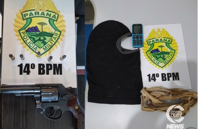 Polícia Militar prende quatro homens e apreende arma de fogo em São Miguel do Iguaçu