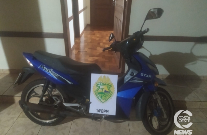 Polícia Militar recupera motoneta furtada em Itaipulândia
