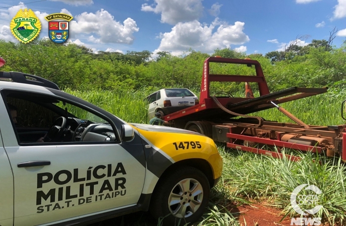 Polícia Militar recupera veículo furtado em Santa Terezinha de Itaipu