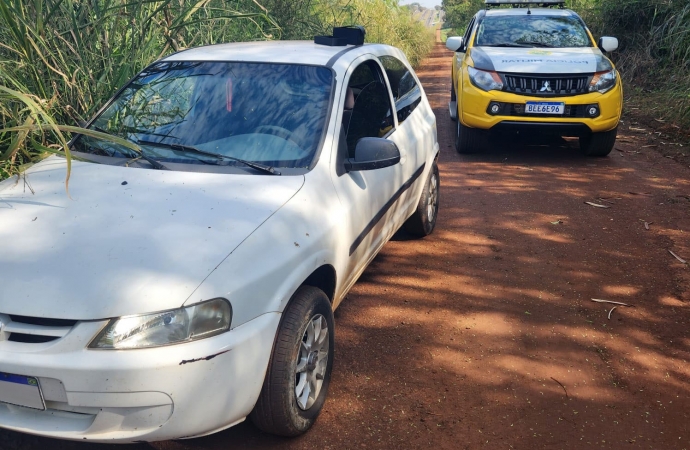 Polícia Militar recupera veículo roubado e apreende outro utilizado na ação em Santa Terezinha de Itaipu