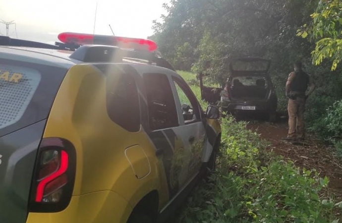 Polícia Militar recupera veículo roubado em Santa Terezinha de Itaipu