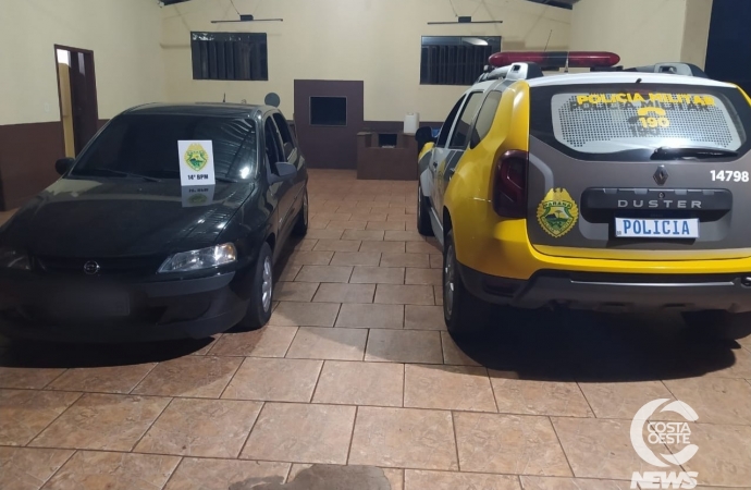 Polícia Militar recupera veículo roubado em São Miguel do Iguaçu