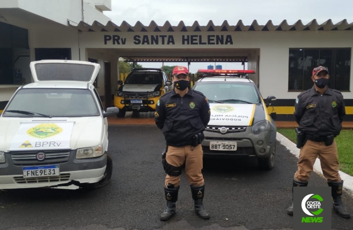 Polícia Rodoviária de Santa Helena apreende adolescente, veículo e maconha na PR 488