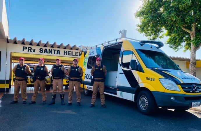 Polícia Rodoviária de Santa Helena inicia a Operação Natal com auxílio do Posto Móvel e reforço policial