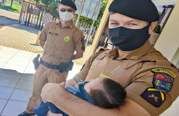 Policiais Militares salvam vida de recém-nascido em Cascavel